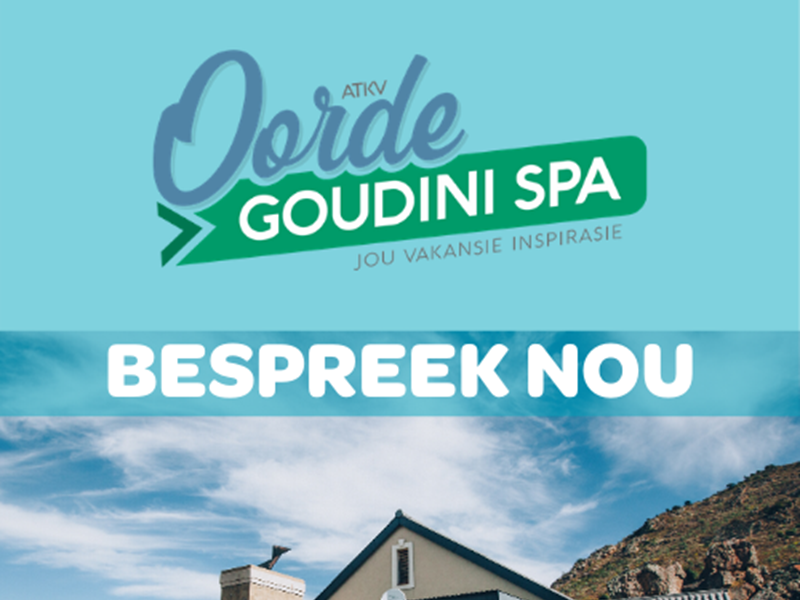 Opwindende nuus: ATKV Goudini-Spa is oop vir besprekings