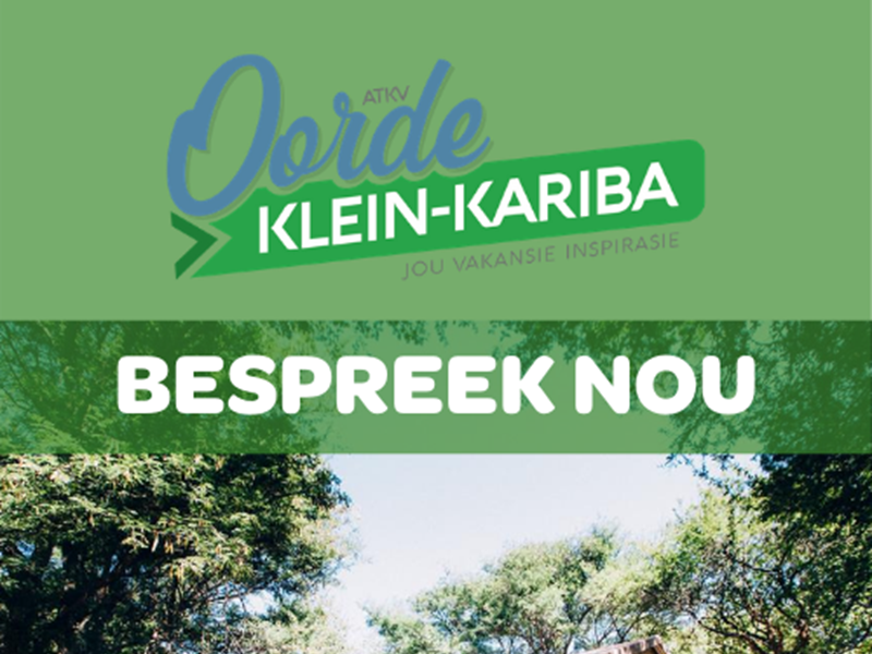 Opwindende nuus: ATKV Klein-Kariba is oop vir besprekings