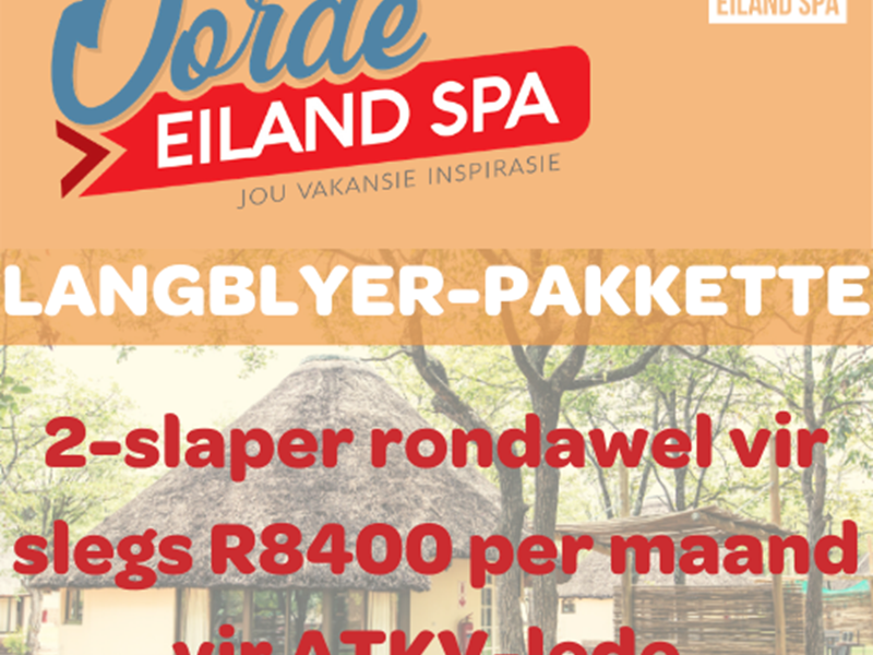 ATKV-Eiland Spa spog heeljaar met warm en sonnige weer!